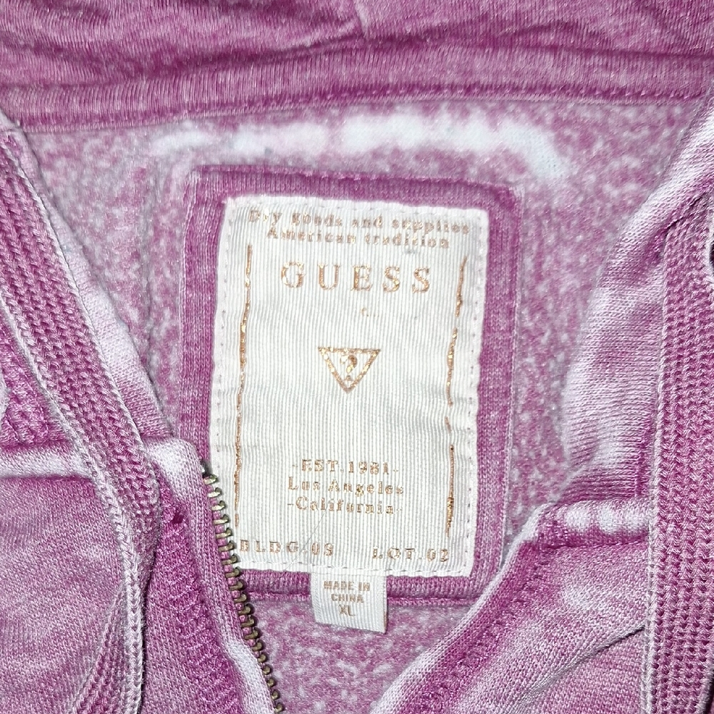 Guess Mauve Zip-Up Hoodie - Picture 3 of 4